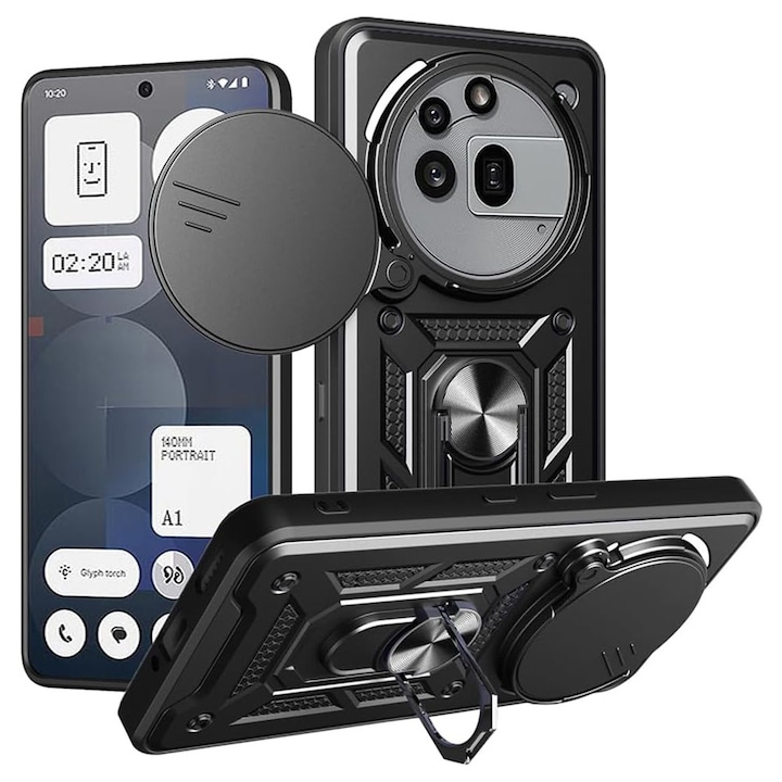 Калъф за Nothing Phone (3a) Pro - Techsuit CamShield Series - Черен