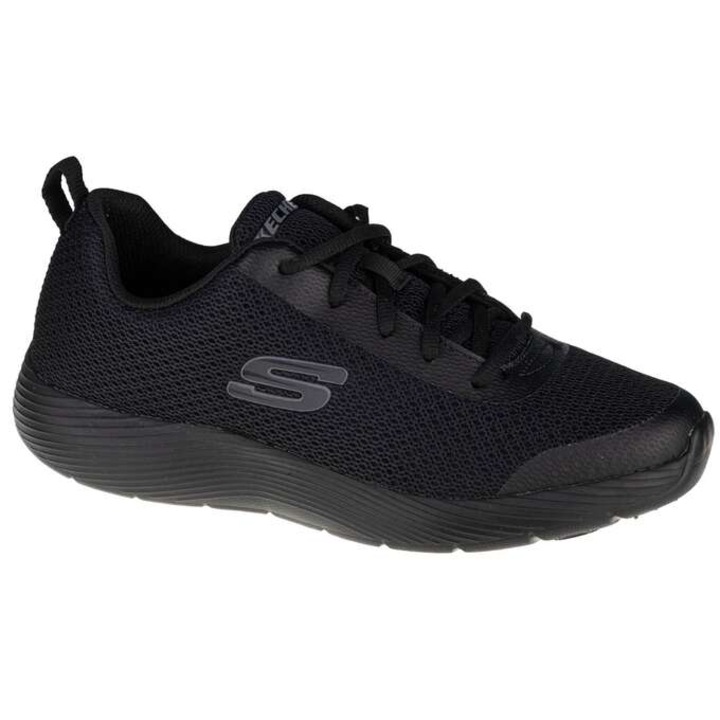Skechers férfi cipő, hálós anyag, fekete, 43