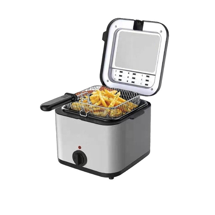 Friteuza cu aer cald Rohnson R2869, 1800W, volum recipient 7L, 10 programe automate de gatit, display digital LED, temporizator, setare 80-200 ° C, picioare antiderapante, protectie supraincalzire