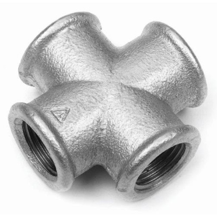 Teava galanizata 2 cale, Diamond, pentru apa calda si rece, 2x2x2 cm