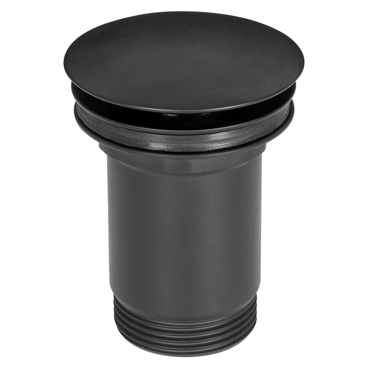 Стопер за мивка, Diamond, хром/черен, 1 1/4, за мивки