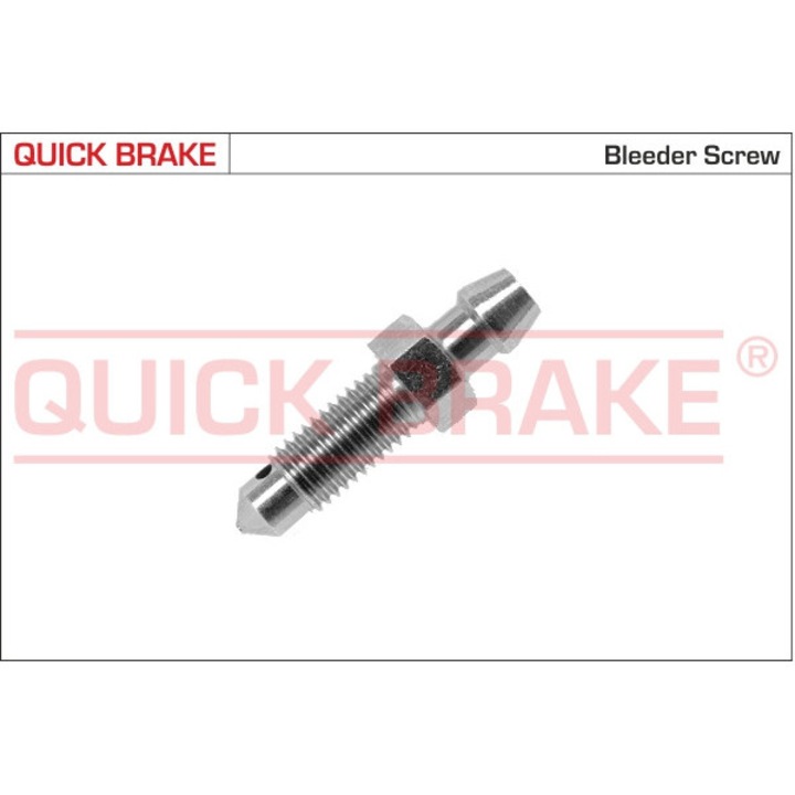 Csavaros/légtelenítő szelep QUICK BRAKE, M7x1, 33mm, 9mm