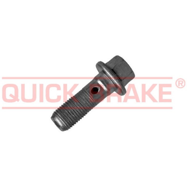 Hatlapfejű csavar, QUICK BRAKE, 3258, M10 x 1, 37 mm, Szürke