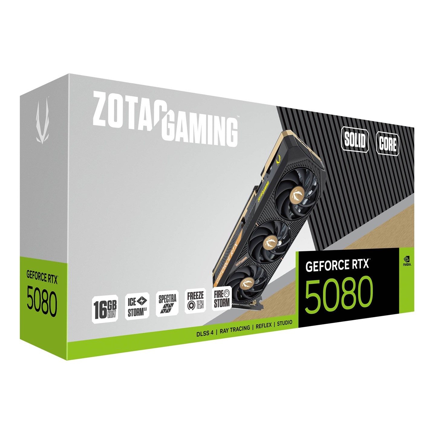 Placa video ZOTAC GAMING GeForce RTX 5080 SOLID CORE 16GB, 256 bit