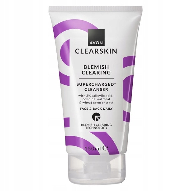 Crema-Gel pentru fata si spate Avon Clearskin, 150 ml, 2% acid