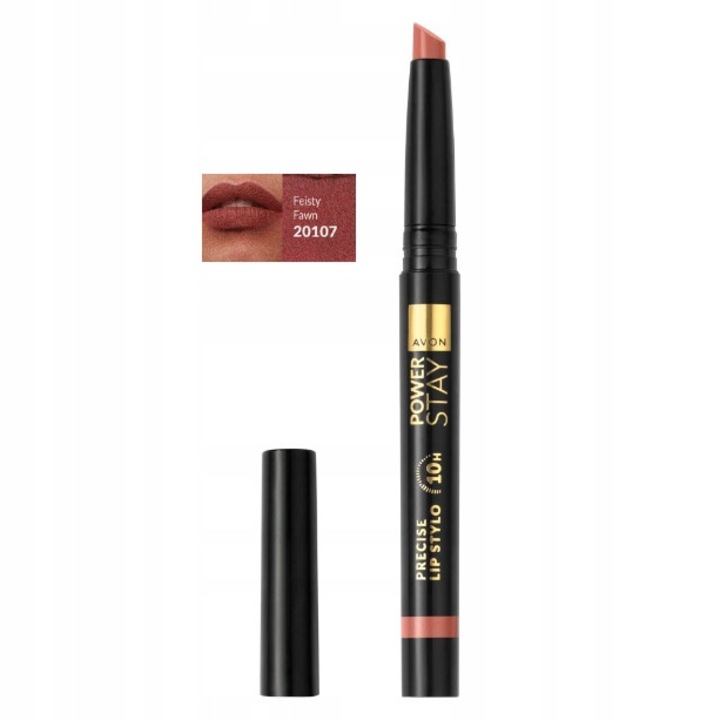 Avon 10 órás rúzs, Feisty Fawn, szuper tartós, matt, 3,5 g