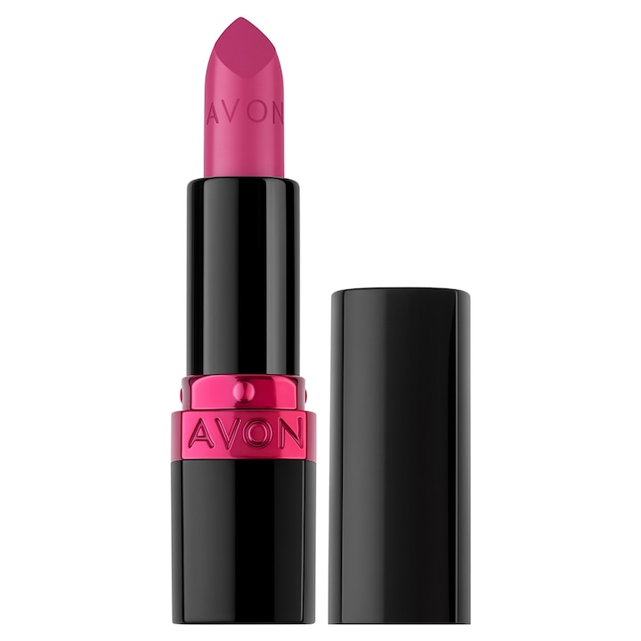 Ултра кремообразно хидратиращо червило Avon, интензивен цвят, сатенено покритие, 3.6 г, лилаво-розово