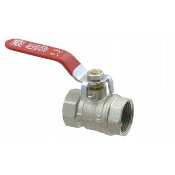 Robinet cu bila GOSHE 2'' x 2'', din bronz, presiune PN16, temperatura pana la 120°C