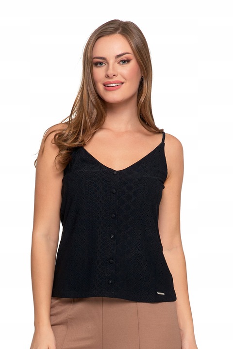 Maiou elegant dama, Moraj, poliester, negru