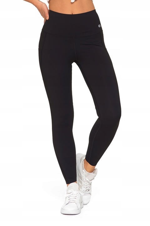 Colanti sport, Moraj, Talie inalta, Poliamida/Elastan, Negru, S INTL