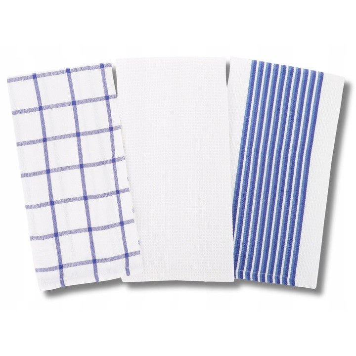 3 db konyharuha készlet, Moraj, pamut, 40x60 cm, többféle mintával