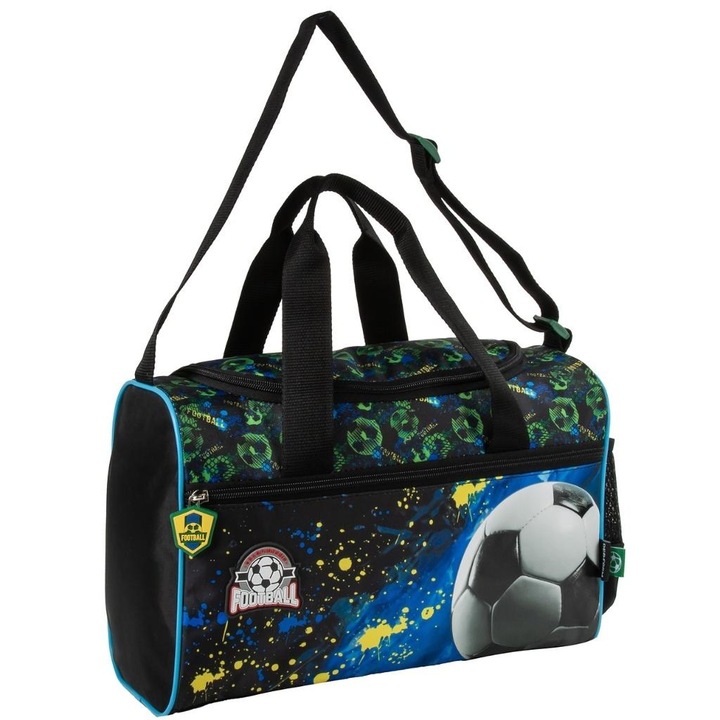 Geanta de voiaj B ball 20 DERFORM, negru/verde