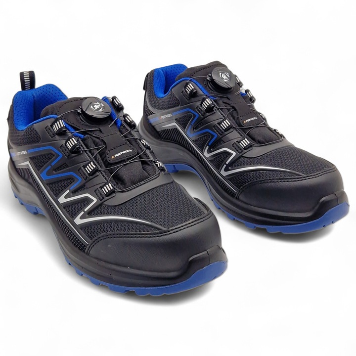 Pantofi de lucru de vara pentru barbati, usori, sport, Portwest FT32 S1PS, Negru 45