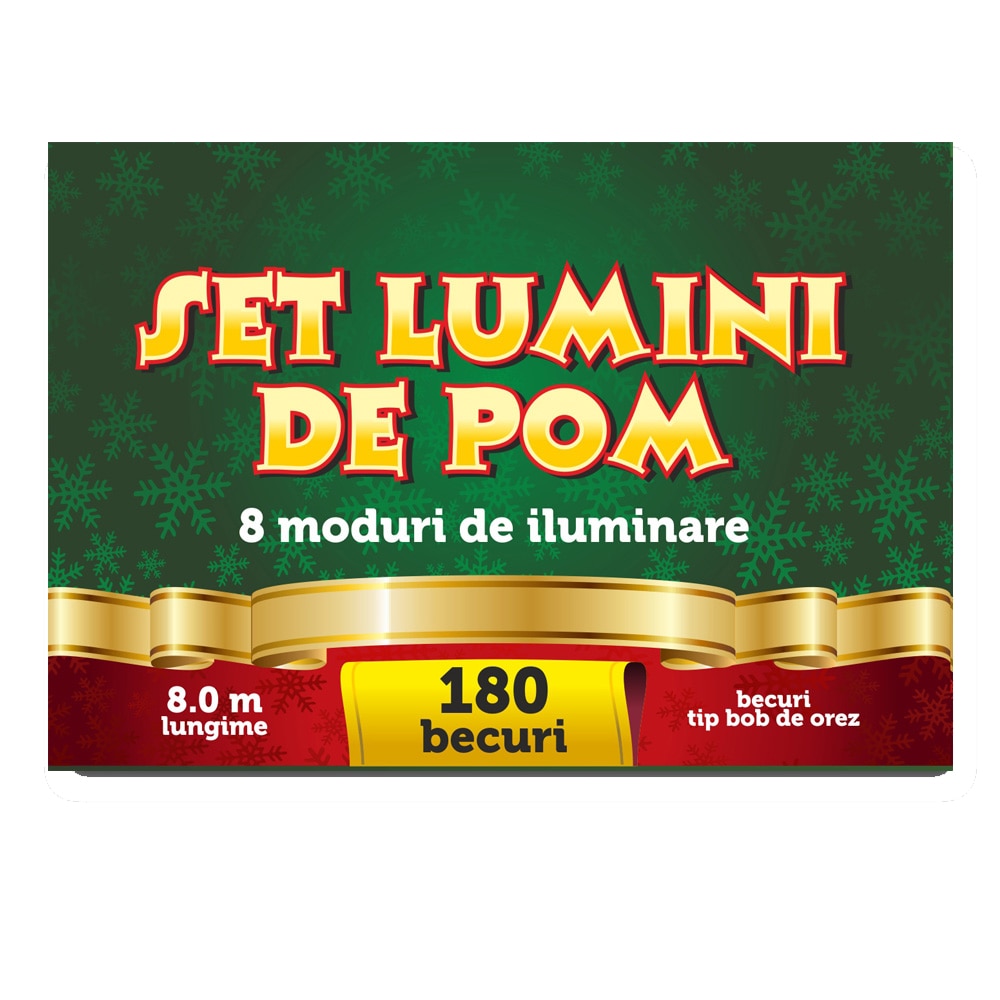 Instalatie 180 luminite eNoelle, model 