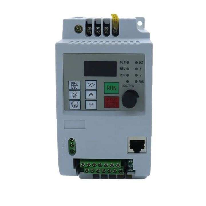 Честотен инвертор, 2.2KW, 220V, регулируем контрол на скоростта, бял