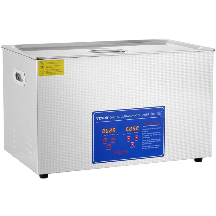 Aparat de curatat cu ultrasunete VEVOR, putere ultrasuneta mare, optiuni de capacitate mare, 30L