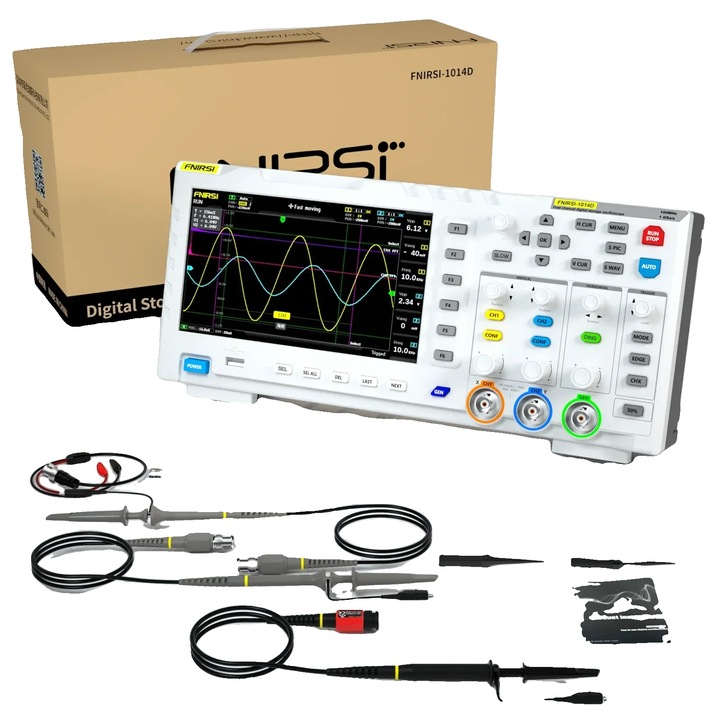 Osciloscop digital, 100MHz, 1GSa/s, 2 canale, 7 inch, cu sonda P4100