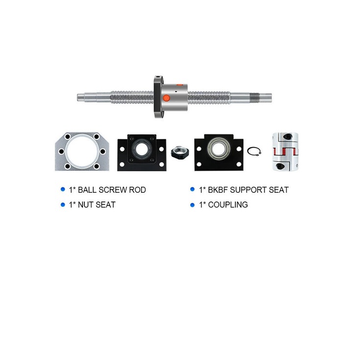 Set suruburi cu bile de 16 mm, suport BKBF12, carcasa piulita DSG16H, kit SFU1605, 350 mm