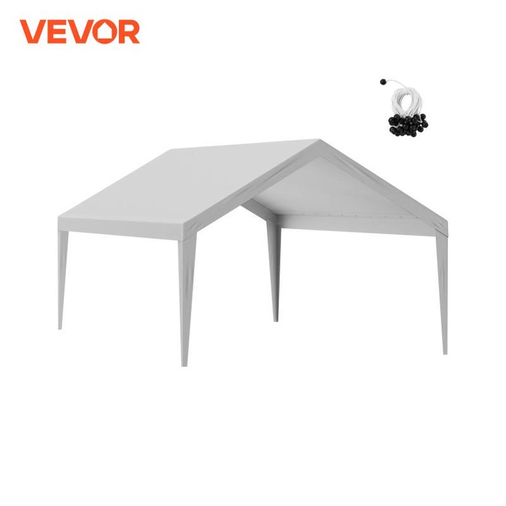 Copertina auto VEVOR, poliester durabil, protectie UV, 4,2x6,1m, 30cm inaltime
