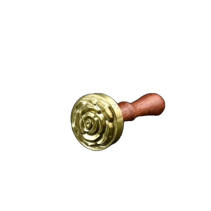 Stampila de sigiliu de ceara, dimensiune 40*14mm, design trandafir-concav, GZZ249-08