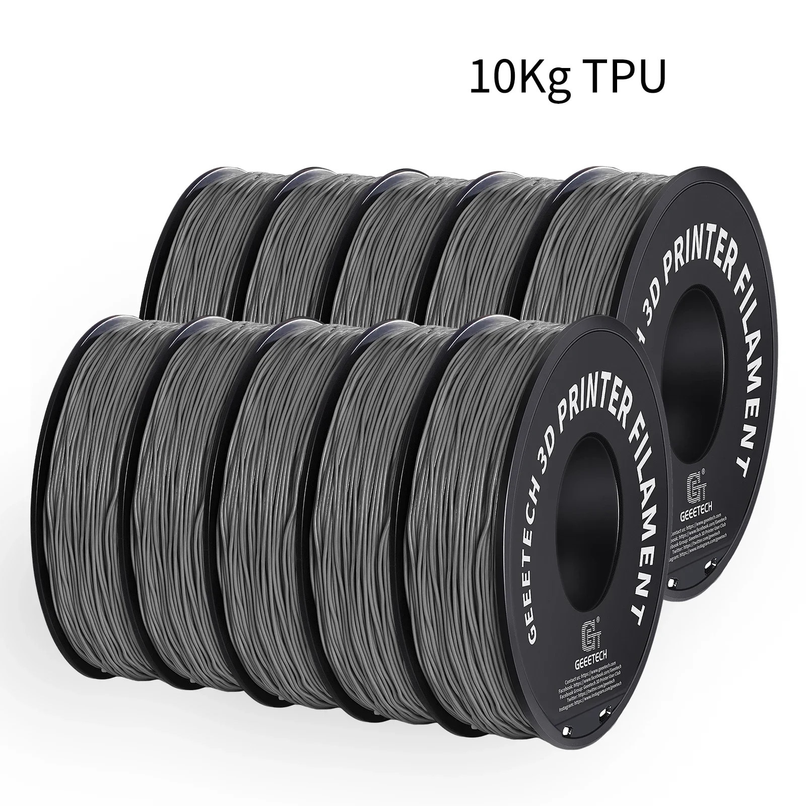 3D TPU Filament, 1,75 mm, 1 kg, szürke - eMAG.hu