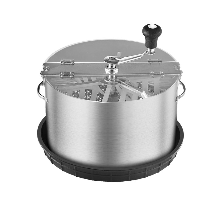 Tocator manual cu capac transparent, 16in, lame din otel inoxidabil, 14.8x15.5in