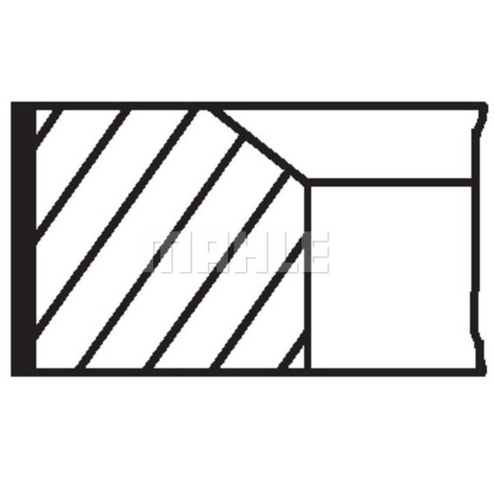 Dugattyúgyűrű-készlet, MAHLE, 039 91 N0