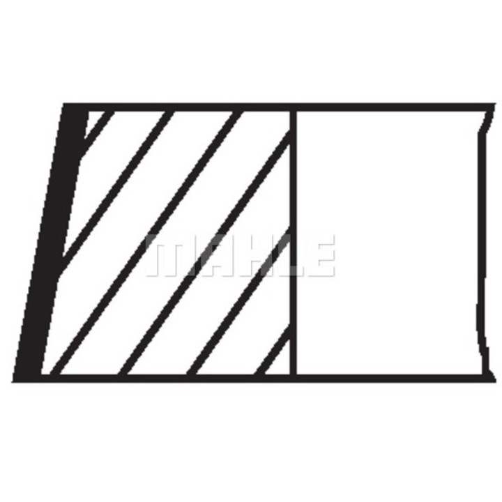 Dugattyúgyűrű-készlet, MAHLE, 033 04 N0