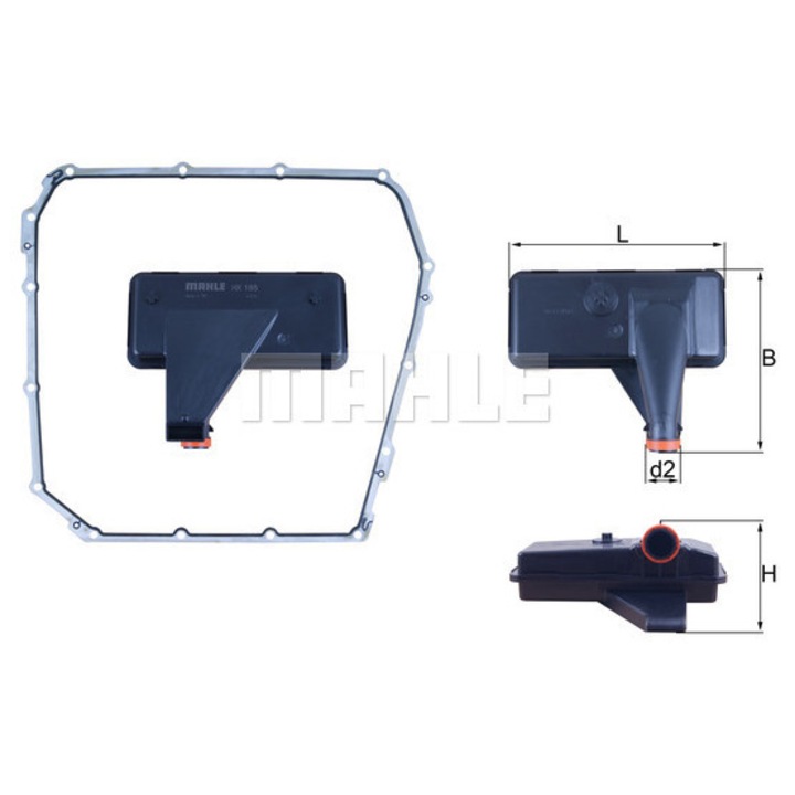 Хидравличен филтър, автоматична трансмисия MAHLE HX 185D