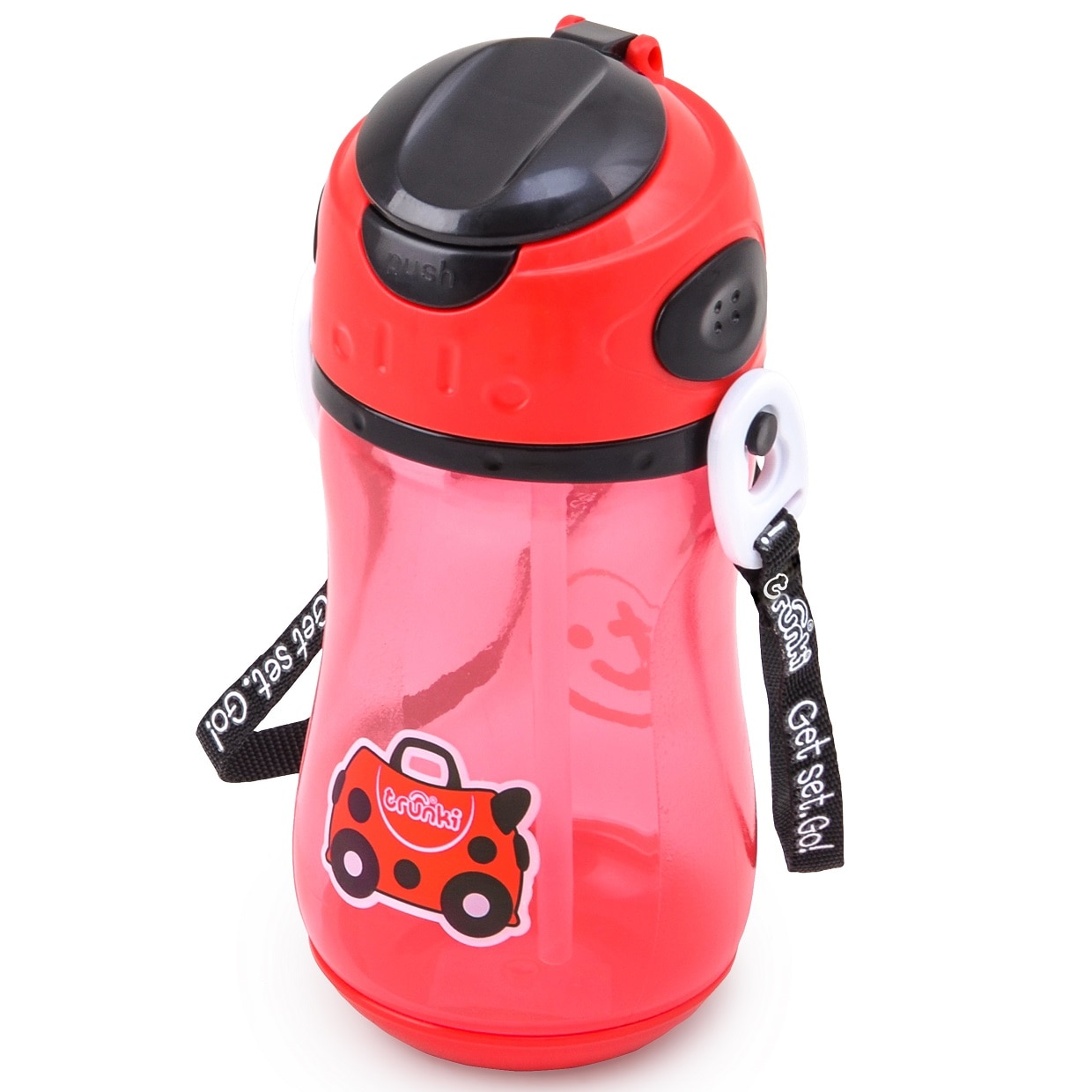 Sticla din plastic cu pai Harley Bottle, Trunki