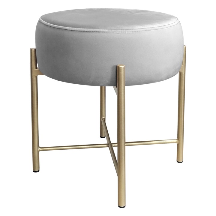 Стол, Atos, метален, 47x42x42см, сив