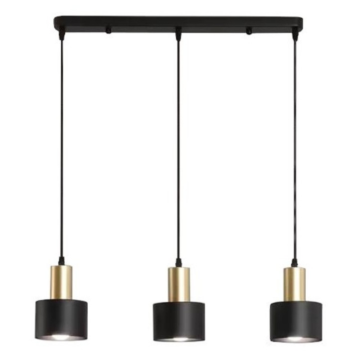 Висящ полилей, Atos, метал, черен/златен