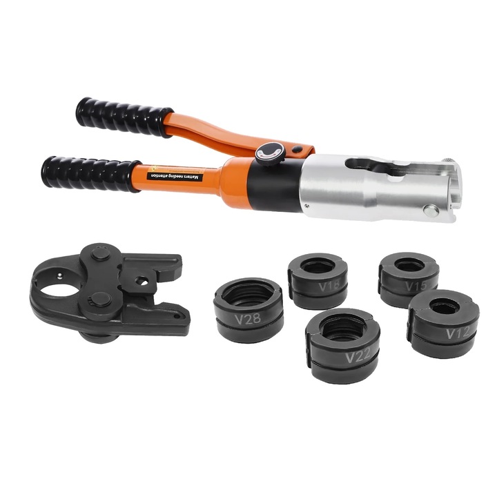 Professzionális hidraulikus fogó V-alakú vágószerszámokkal, maximális 10 tonna erő, ergonomikus kialakítás, 45x22x11cm