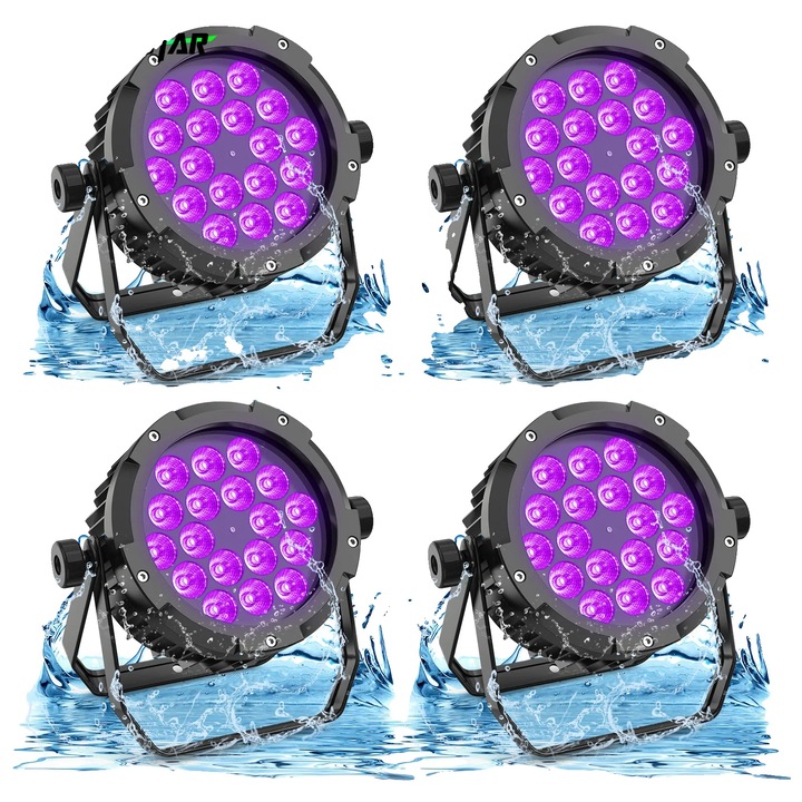 Proiector de scena, 18 LED-uri, IP67, 150W