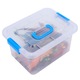 Set jucarii miniatura dinozauri, Fokelyi, 44 piese, culori vibrante, 13x24x19cm