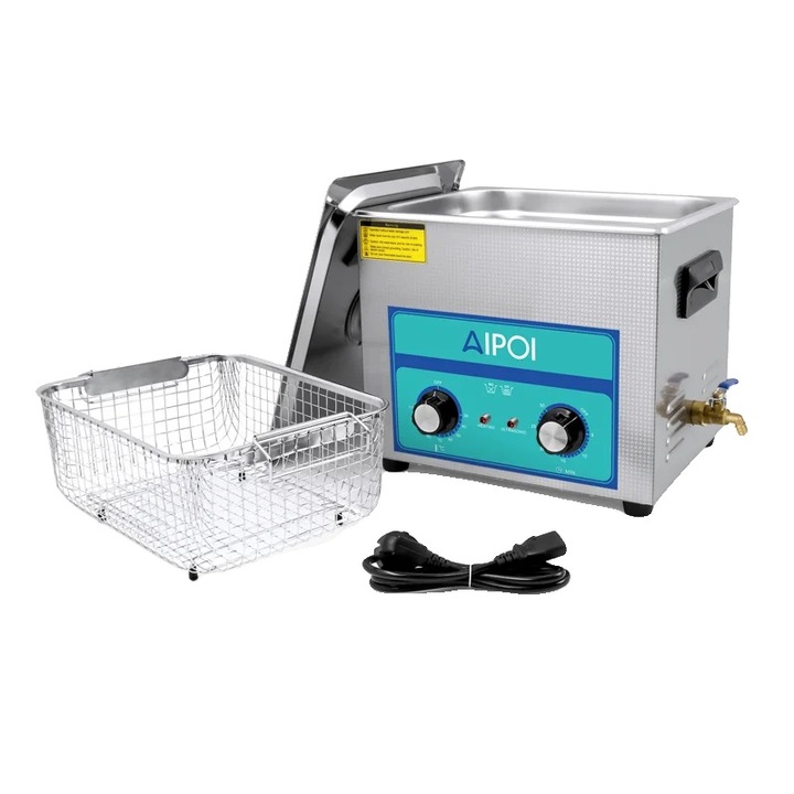 Curatator ultrasonic, AIPOI, 10L, 35W, capacitate versatila, design prietenos utilizatorului
