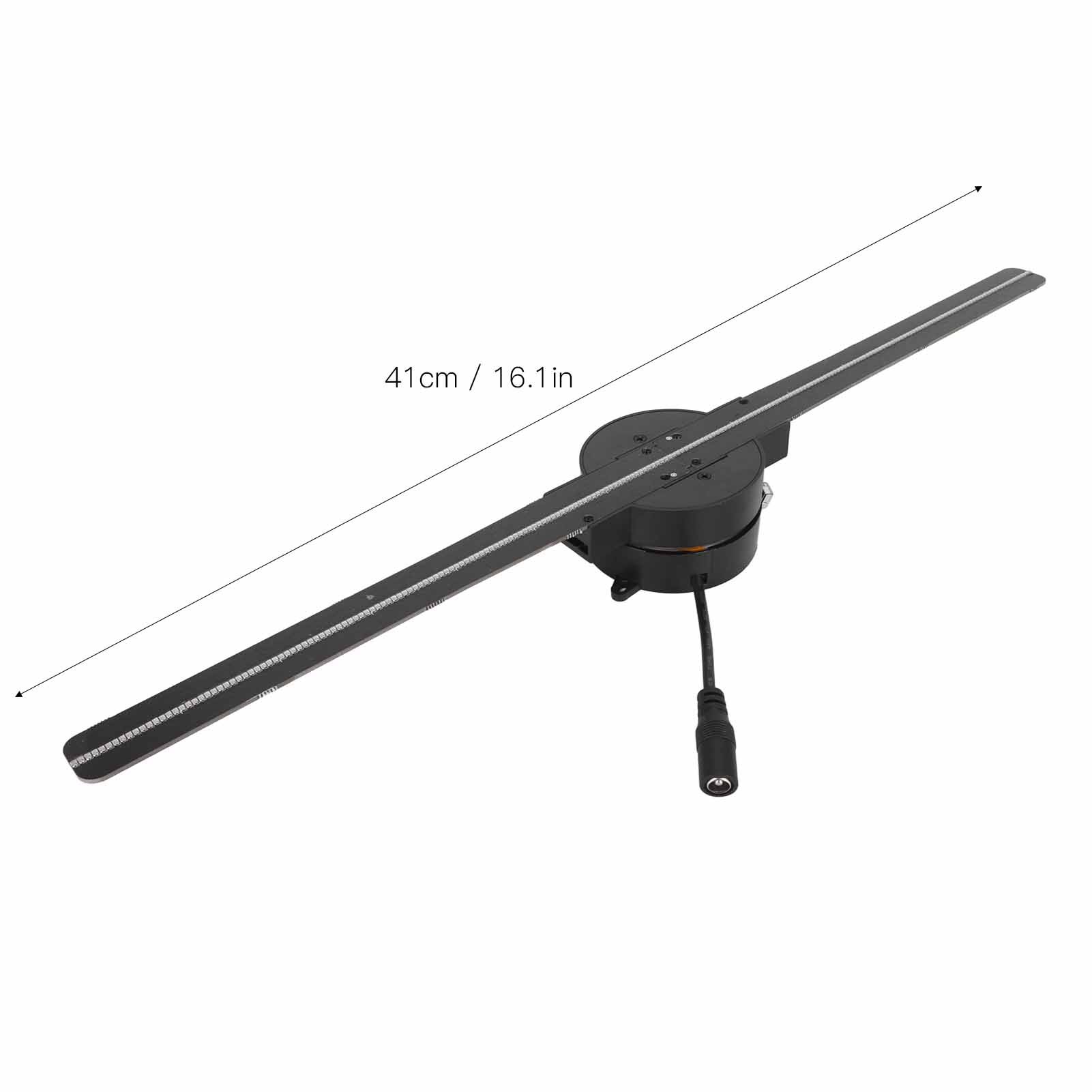 T40 hologram-projector, 3D-reclamebeeldscherm, ventilator, wandmontage, speler, videoventilator met foto, led, 3D, naked eye, met 224 stuks led-lichtkralen, besturingssignaal