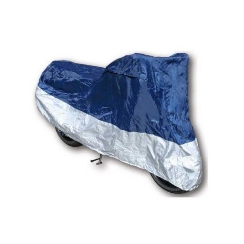 Prelata moto impermeabila 275x108x104, albastru/argintiu, 500cc-1000cc