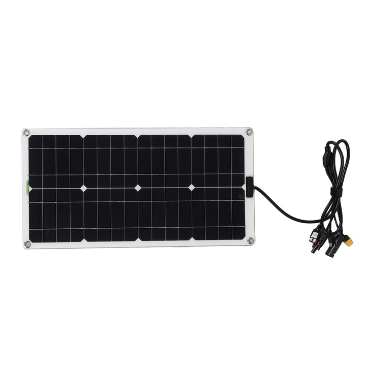 Panou solar monocristalin 100W multifunctional, negru, 100x50cm