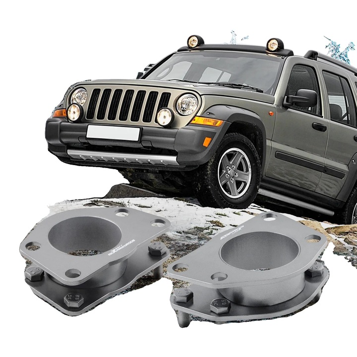 Kit de ridicare 2", Maxpeedingrods, spacere fata din otel, pentru Jeep Liberty si Cherokee 2002-2012, set complet