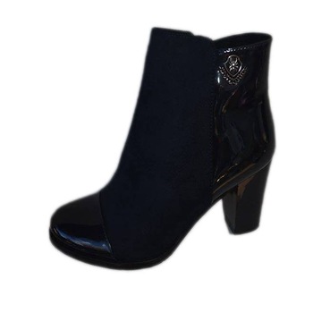 Botine de toamna-iarna cu topc patrat,D&J Exclusive, Bleumarin inchis Botine de toamna-iarna cu topc patrat,D&J Exclusive, Bleumarin inchis