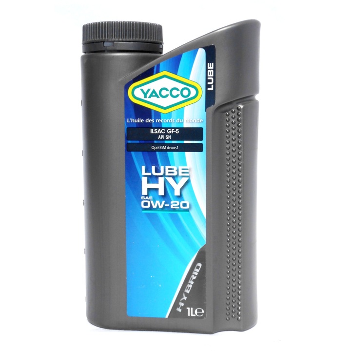 Ulei de motor YACCO LUBE HY 0W20, 100% sinteza, pentru economie de carburant - 1 L