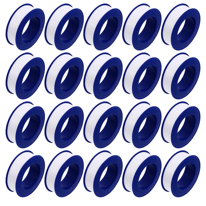 PTFE уплътнителна лента YANYXR бяло синьо 5x5x1.6см комплект 20 ролки
