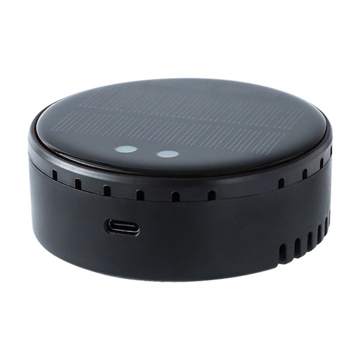 Purificator aer portabil mini USB, negru, 8.5x8.5x3cm