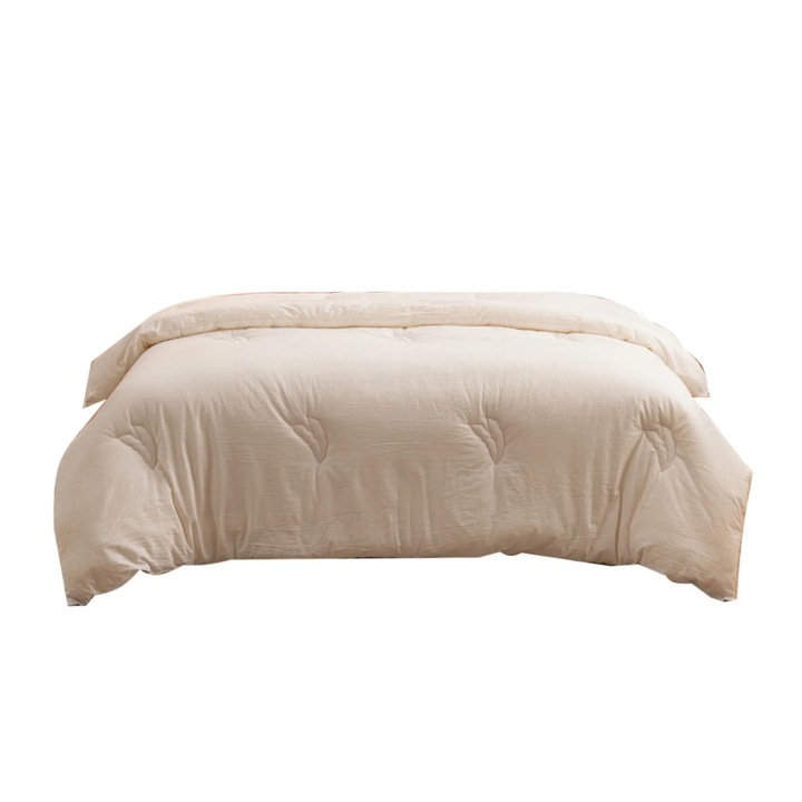 Pilota YANYXR microfibra alba 200x230cm usoara izolanta