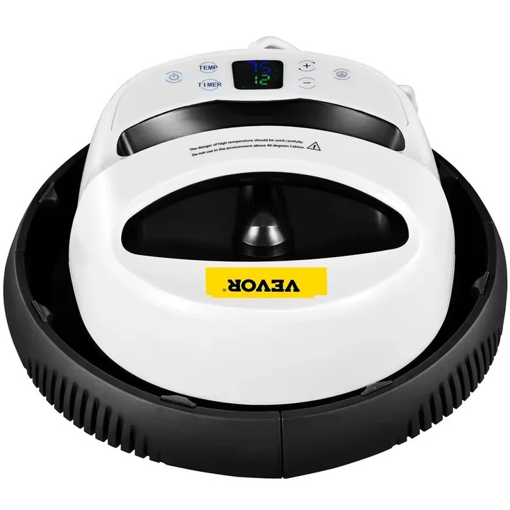 Термопреса, дигитална, 1000 W, 12 x 10 инча, бяла