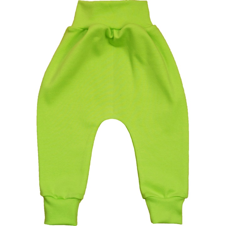 Pantaloni bebelusi, KLEKLE, elastici, verde, bumbac