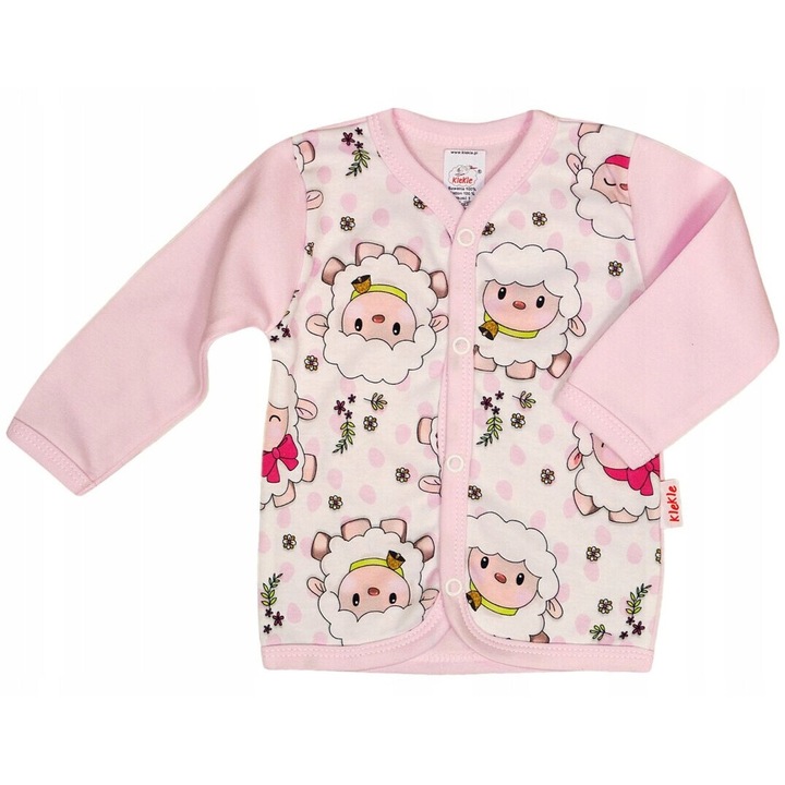 Bluza KLEKLE, model OAIE, roz, 100% bumbac