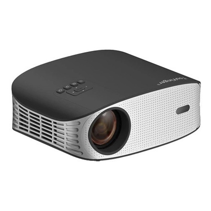 Videoproiector ET32, 1500 ANSI Lumens, corectie automata a trapezului, set cu ecran de 120 inch