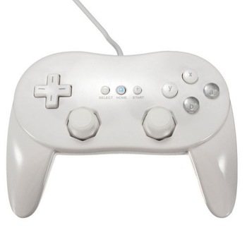 Controller Classic Pro - Alb - compatibil Nintendo Wii Controller Classic Pro - Alb - compatibil Nintendo Wii